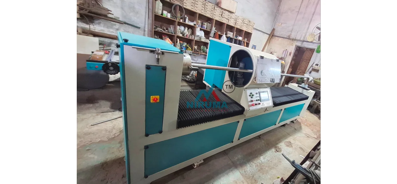 Fabric Roll Slitting Machine by Niruma Textile Machinery