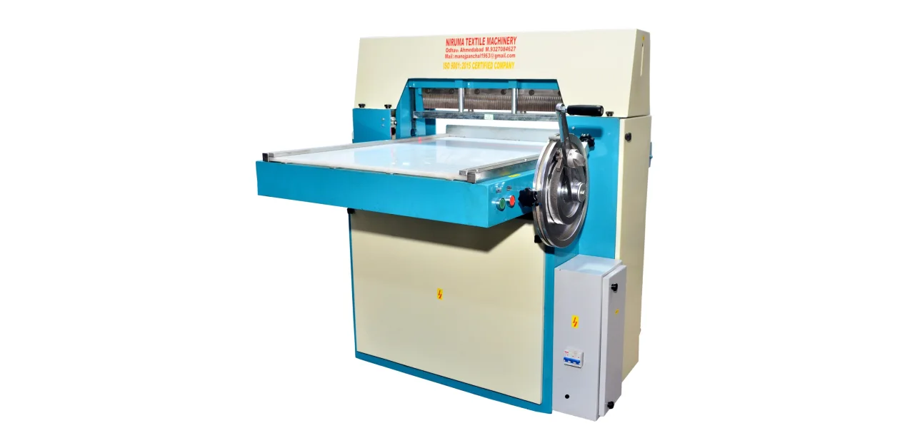 Optical Eyeglass Cleaning Cloth Cutting Machine by Niruma Textile Machinery